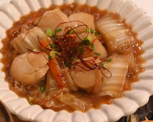 ホタテと白菜のあんかけ