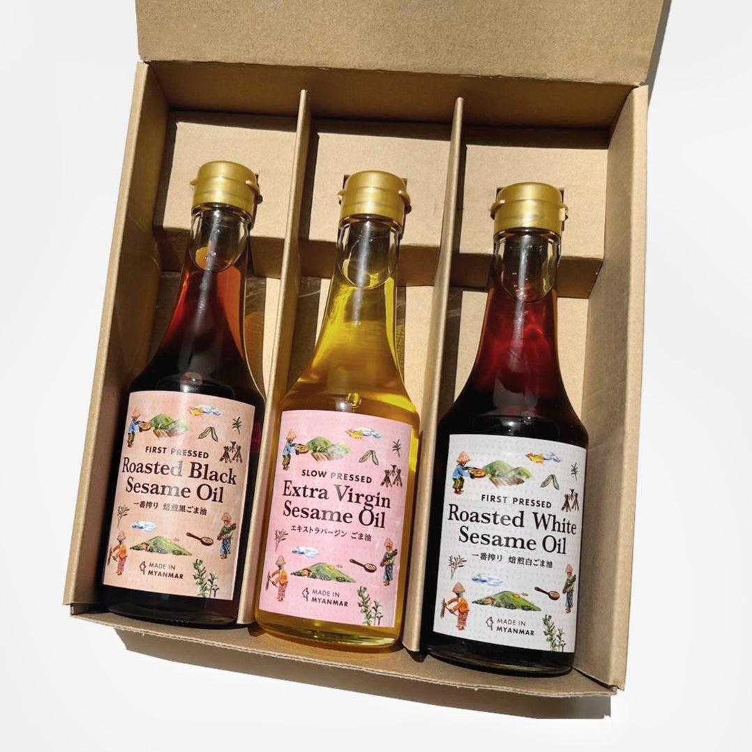 【予約販売／5月下旬発送予定】【GiftBox3本】ごま油セット