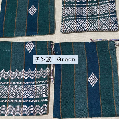 ミャンマー彩り巾着